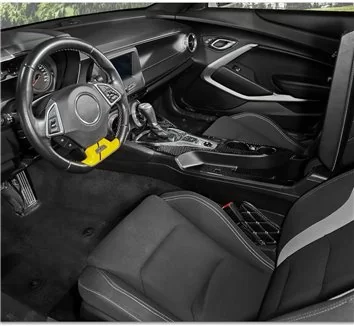 Chevrolet Camaro 2016-2024 Interni WHZ Kit rivestimento cruscotto 36 pezzi 2