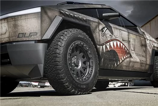 Tesla Cybertruck 2024 P-51 Mustang-Inspired Full Vehicle Designer Wrap Tesla Cybertruck 2024 P-51 Mustang-Inspired Full Vehicle Designer Wrap