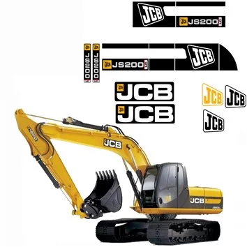 JCB-JS 200 Escavatore mobile File Vettoriali per Stampa e Taglio