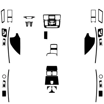 Mercedes Benz G Class W463 2013-2018 Mascherine sagomate per rivestimento cruscotti 2