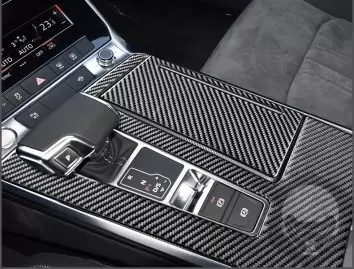 Audi A6 C8 seit 2018 Kit Rivestimento Cruscotto all'interno del veicolo Cruscotti personalizzati 41-Decori