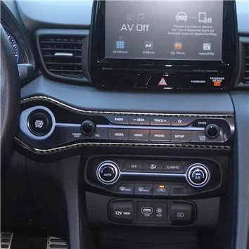 Hyundai Veloster 2019-2022 Full Mascherine sagomate per rivestimento cruscotti 2