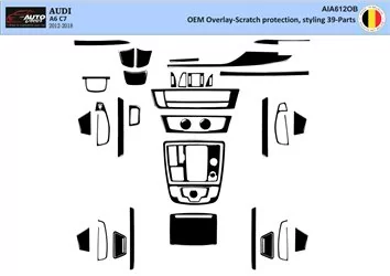 Audi A6 2012-2018 Mascherine sagomate per rivestimento cruscotti 25-Decori