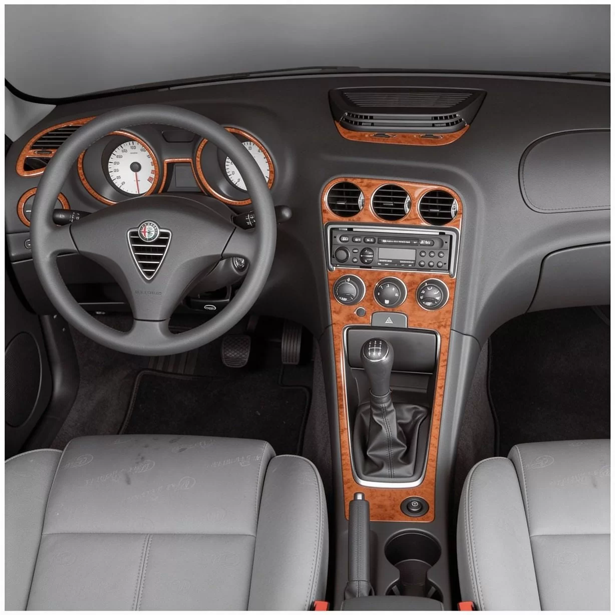 Alfa Romeo 156 10.1997 Mascherine sagomate per rivestimento cruscotti 12-Decori