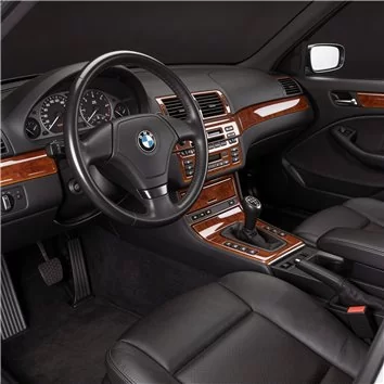 BMW Serie 3 E46 04.98-12.04 3D interno cruscotto Trim Kit Dash Trim Dekor 25-Parts