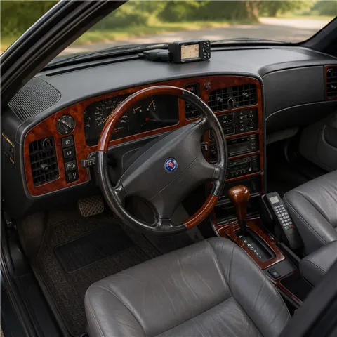 Saab 9000 1987-1994 cambio automatico kit rivestimento cruscotto e interni 3D 12 pezzi