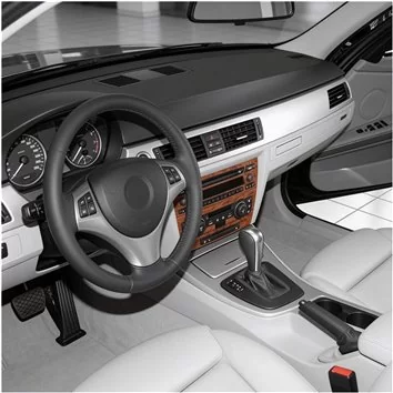 BMW Serie 3 E90 2005-2011 3D interno cruscotto Trim Kit Dash Trim Dekor 2-Parts