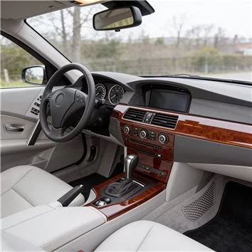 BMW 5 Series E60-E61 07.03-11.09 Mascherine sagomate per rivestimento cruscotti 8-Decori