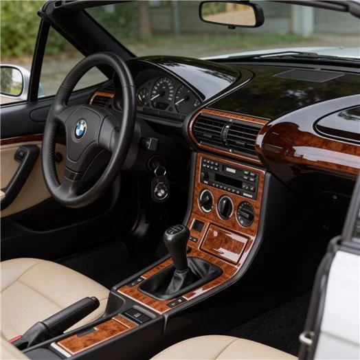 BMW Z3 E36-7 03.96-03.99 Mascherine sagomate per rivestimento cruscotti 20-Decori BMW Z3 E36-7 03.96-03.99 Mascherine sagomate per rivestimento cruscotti 20-Decori