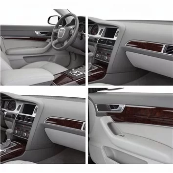 Audi 100 A6 10.90-03.97 Mascherine sagomate per rivestimento cruscotti 22-Decori