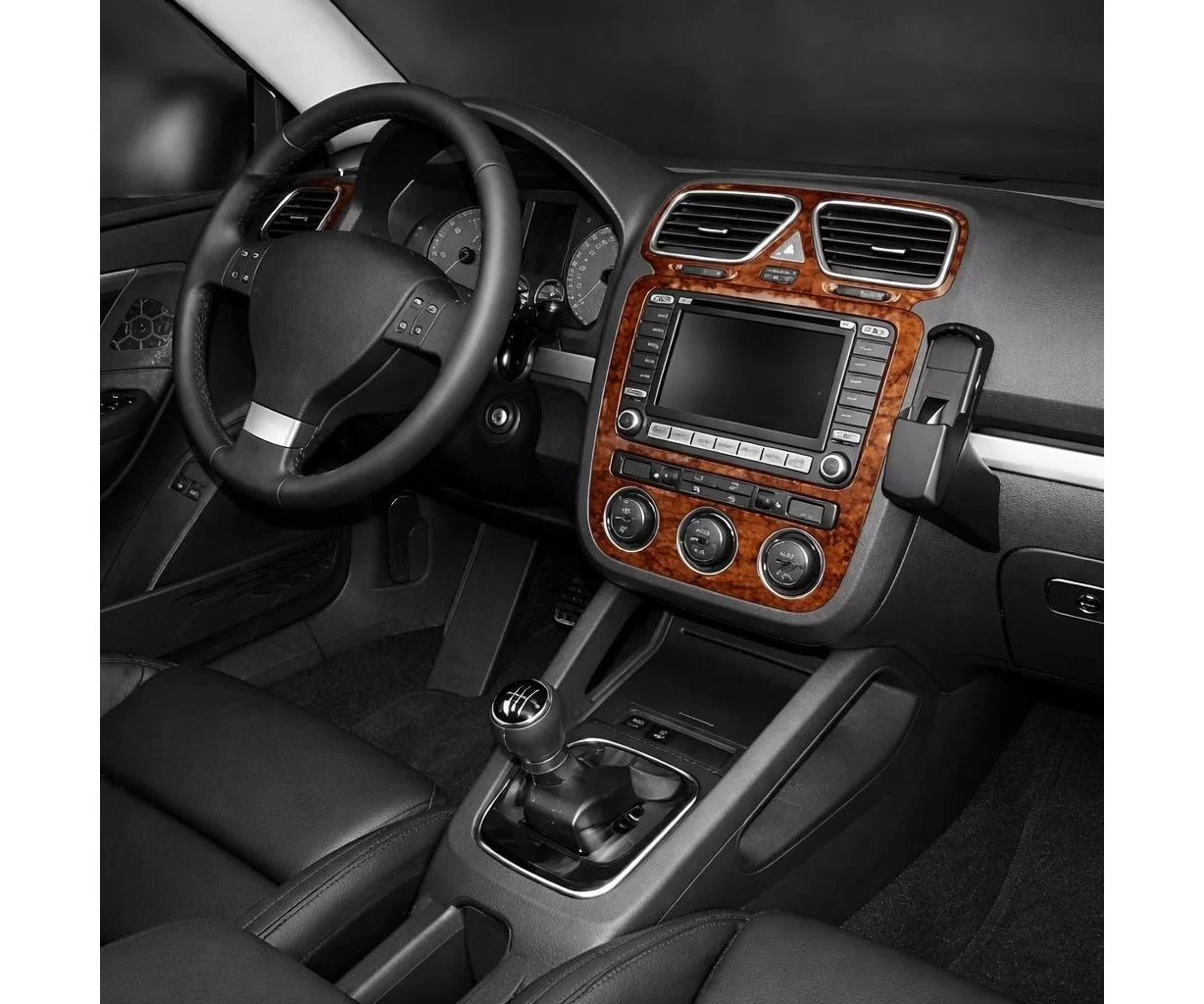 Volkswagen Eos 09.05-12.10 Mascherine sagomate per rivestimento cruscotti 9-Decori