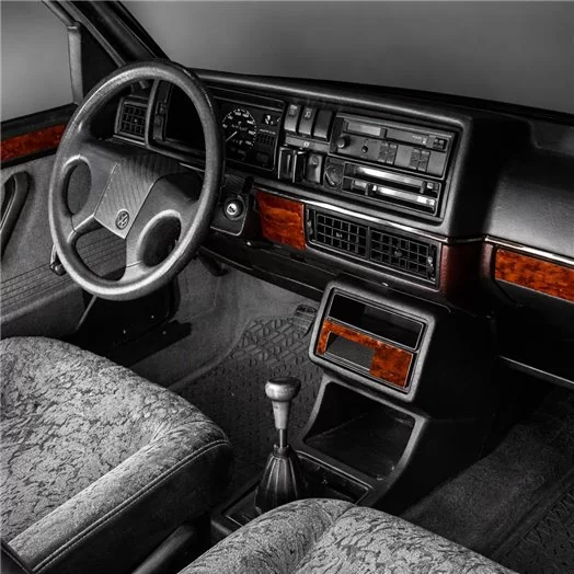 Volkswagen Golf II Jetta II 01.85-07.91 Mascherine sagomate per rivestimento cruscotti 13-Decori