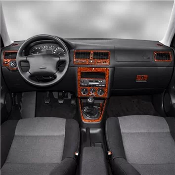Volkswagen Golf IV 10.97-09.03 Mascherine sagomate per rivestimento cruscotti 19-Decori