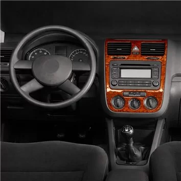 Volkswagen Golf V Jetta 10.03-10.08 A-AC Mascherine sagomate per rivestimento cruscotti 3-Decori
