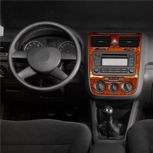 Volkswagen Golf V Jetta 10.03-10.08 A-AC Mascherine sagomate per rivestimento cruscotti 3-Decori