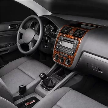 Volkswagen Golf V Jetta 10.03-10.08 A-AC Mascherine sagomate per rivestimento cruscotti 3-Decori