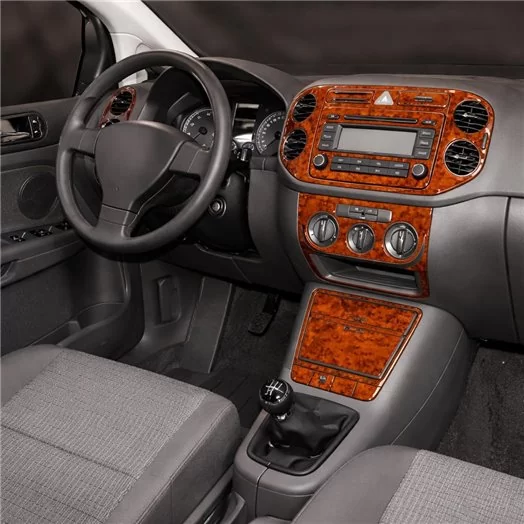 Volkswagen Golf V Plus 12.2004 Mascherine sagomate per rivestimento cruscotti 16-Decori