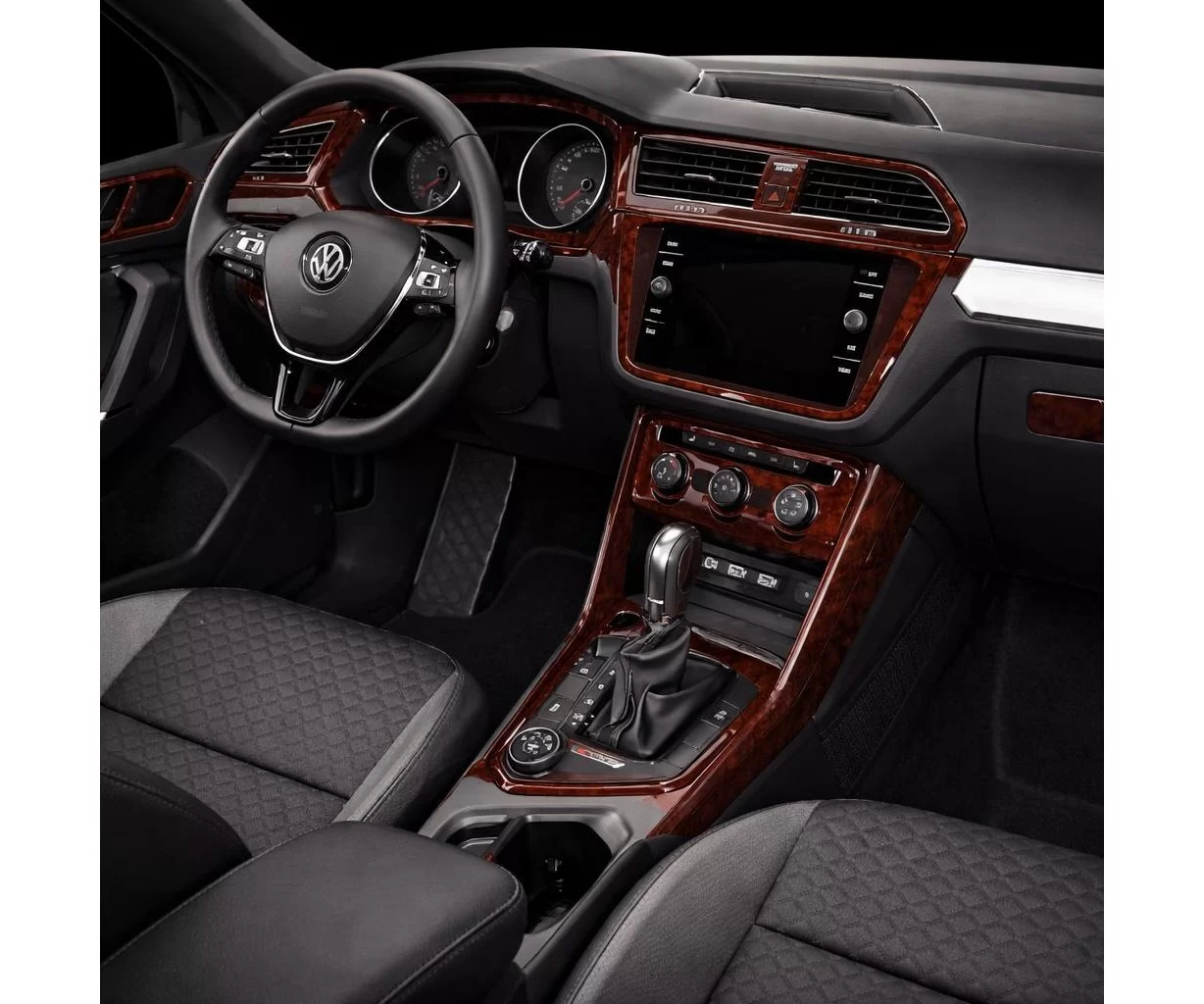 Volkswagen Tiguan 2018-2024 Mascherine sagomate per rivestimento cruscotti 27-Decori Volkswagen Tiguan 2018-2024 Mascherine sagomate per rivestimento cruscotti 27-Decori