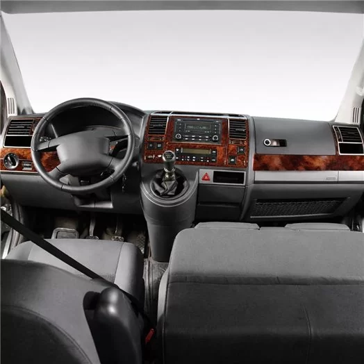 Volkswagen T5 Carevella 08.03-08.09 Mascherine sagomate per rivestimento cruscotti 31-Decori