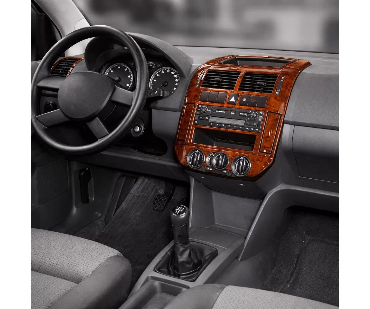 Volkswagen Polo 9N 09.01-02.05 Mascherine sagomate per rivestimento cruscotti 14-Decori