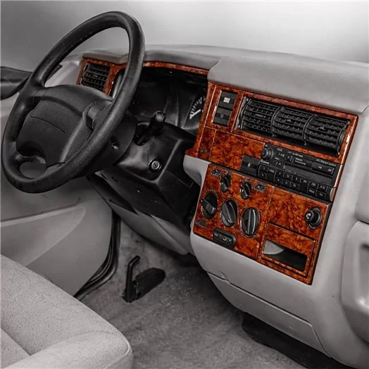 Volkswagen Transporter T4 01.96-08.98 Mascherine sagomate per rivestimento cruscotti 20-Decori