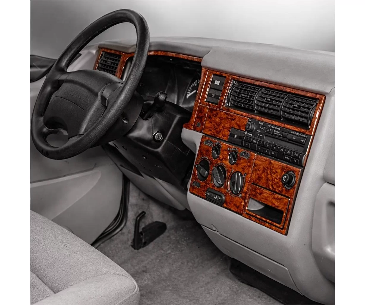 Volkswagen Transporter T4 01.96-08.98 Mascherine sagomate per rivestimento cruscotti 20-Decori