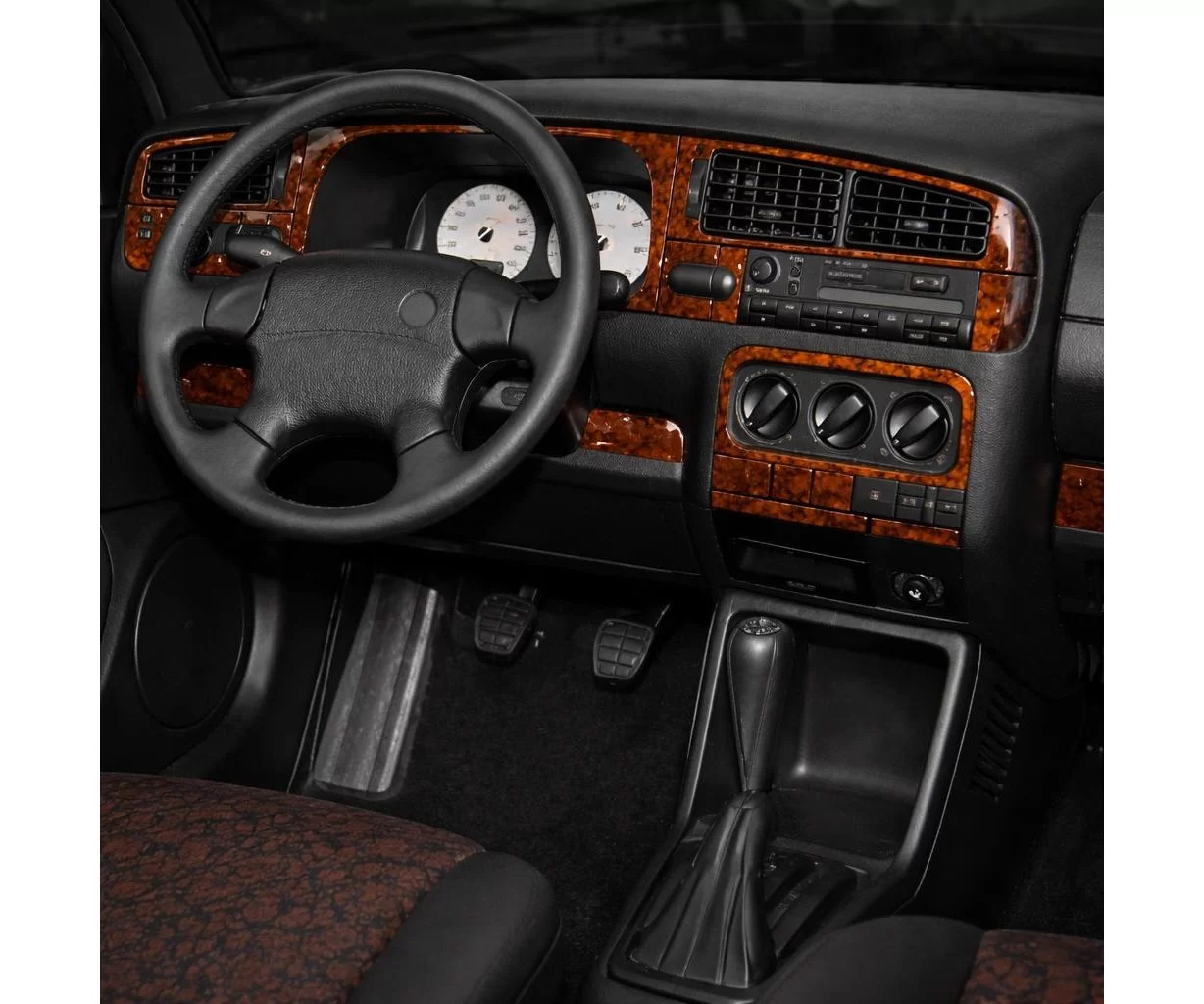 Volkswagen Vento 04.95-09.97 Mascherine sagomate per rivestimento cruscotti 23-Decori