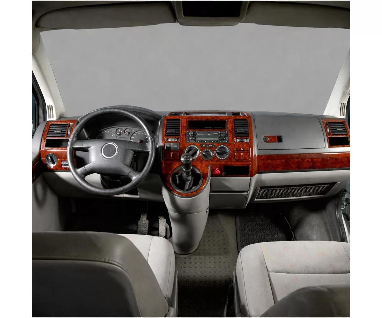 Volkswagen Transporter T5 08.03-08.09 Mascherine sagomate per rivestimento cruscotti 29-Decori