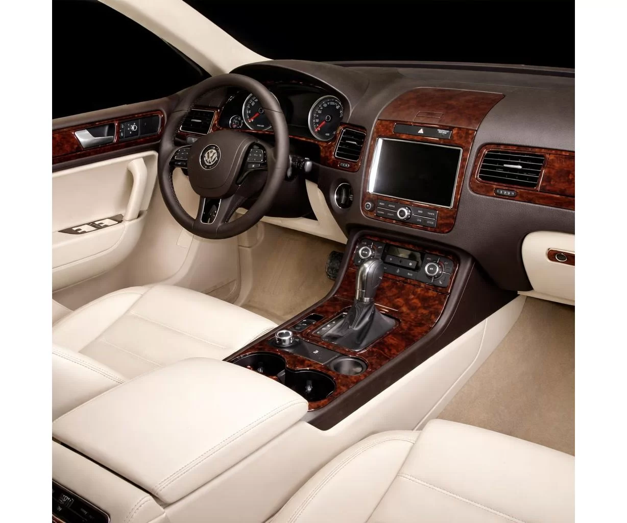 Volkswagen Touareg II 2010-2018 Mascherine sagomate per rivestimento cruscotti 22 Decori