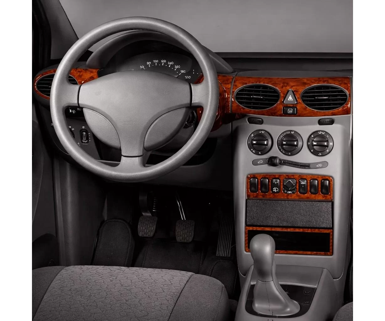 Mercedes A-Class W168 09.97-02.01 Mascherine sagomate per rivestimento cruscotti 12-Decori