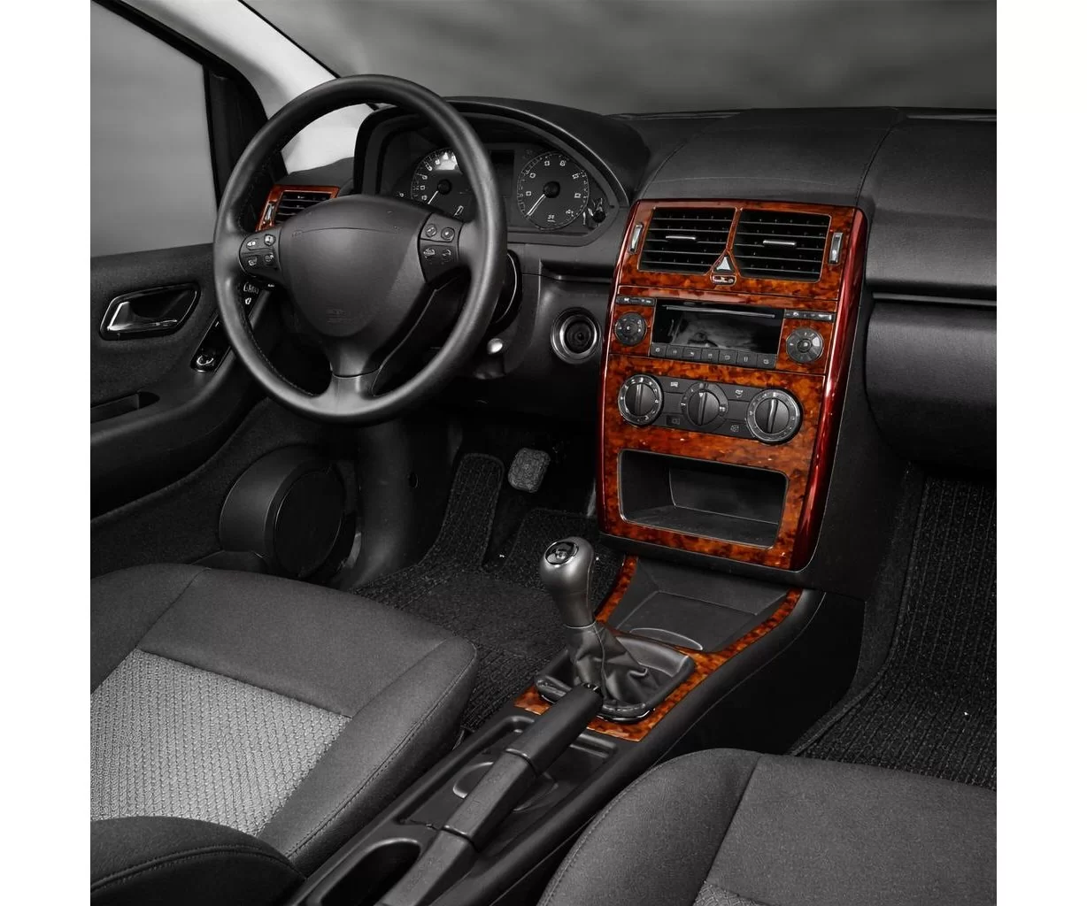 Mercedes A-Class W169 B-Class W245 07.2004 Mascherine sagomate per rivestimento cruscotti 10-Decor