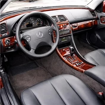 Mercedes Benz W208 CLK 1997–2003 Mascherine sagomate per rivestimento cruscotti 14-Decori