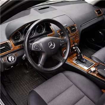 Mercedes C-Class W204 01.2006 Mascherine sagomate per rivestimento cruscotti 17-Decori