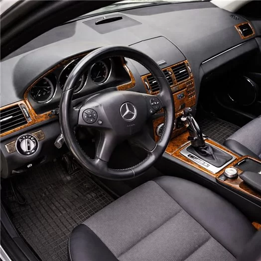 Mercedes C-Class W204 01.2006 Mascherine sagomate per rivestimento cruscotti 17-Decori