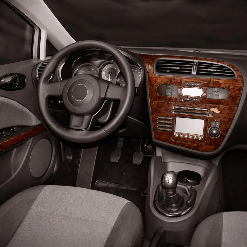 Seat Leon 1P 2005-2009 kit rivestimento cruscotto e interni 3D 8 pezzi