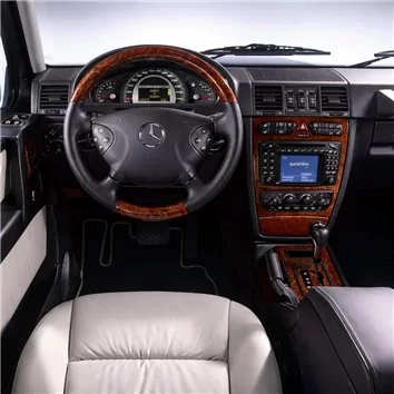 Mercedes GL-Class X164 01.2007 Mascherine sagomate per rivestimento cruscotti 25-Decori