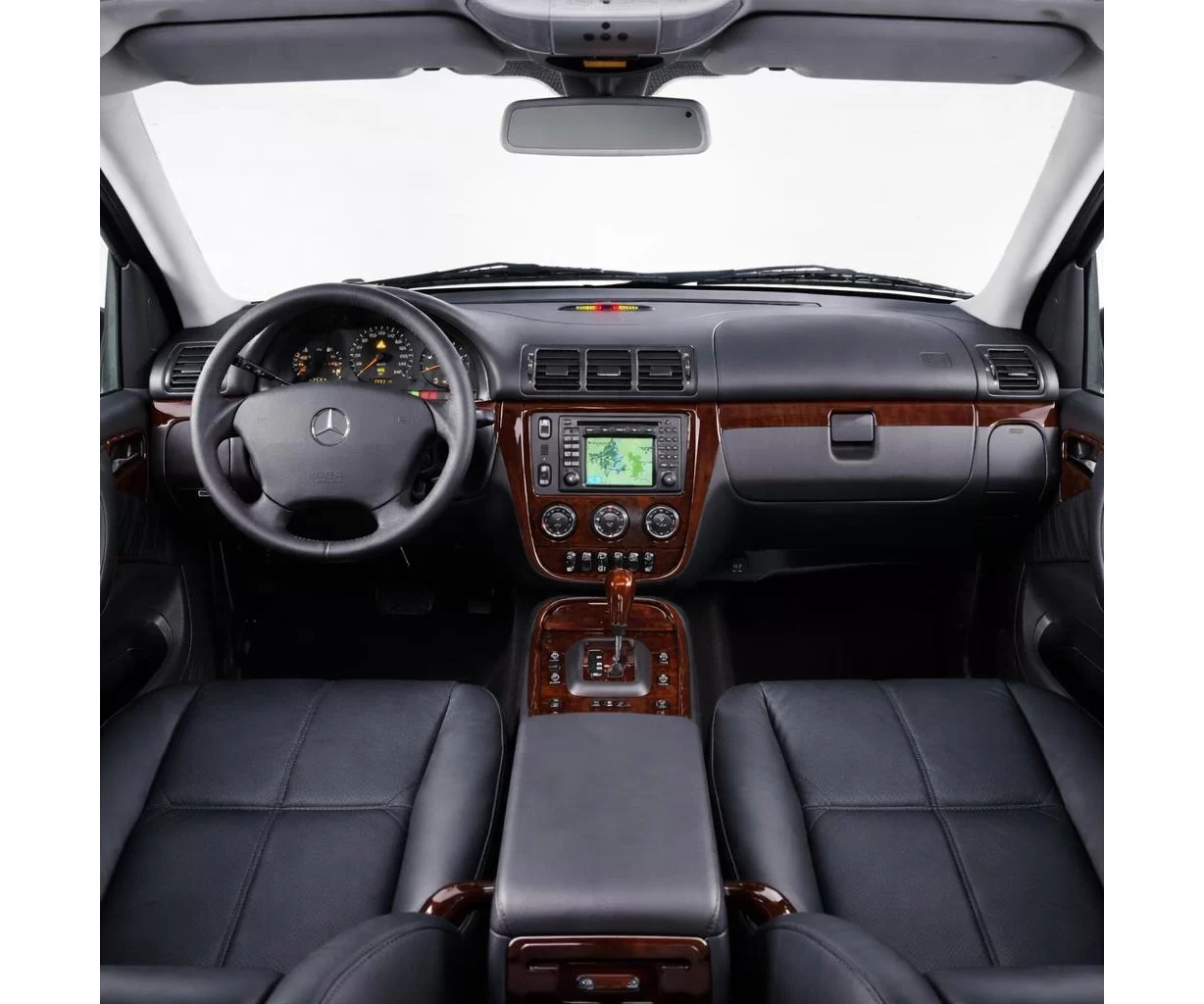 Mercedes ML-Class W163 01.2000 Mascherine sagomate per rivestimento cruscotti 21-Decori Mercedes ML-Class W163 01.2000 Mascherine sagomate per rivestimento cruscotti 21-Decori