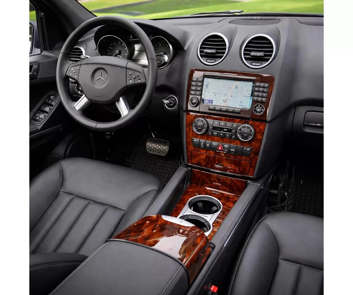 Mercedes ML-Class W164 2006-2011 Mascherine sagomate per rivestimento cruscotti 33-Decori