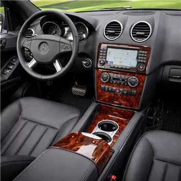 Mercedes ML-Class W164 2006-2011 Mascherine sagomate per rivestimento cruscotti 41-Decori Mercedes ML-Class W164 2006-2011 Mascherine sagomate per rivestimento cruscotti 41-Decori