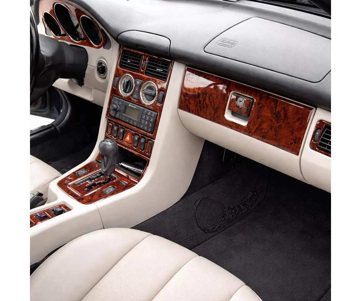 Mercedes SLK (R170) 1997-2004 Mascherine sagomate per rivestimento cruscotti 23-Decori Mercedes SLK (R170) 1997-2004 Mascherine sagomate per rivestimento cruscotti 23-Decori