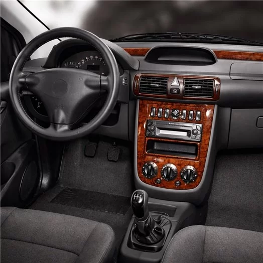 Mercedes Vaneo W414 10.01-09.06 Mascherine sagomate per rivestimento cruscotti 3-Decori