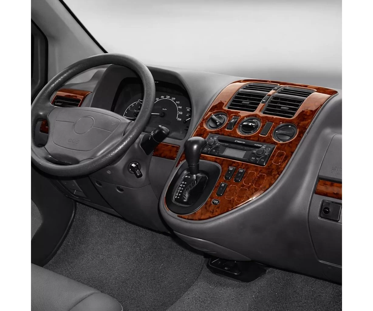 Mercedes Vito W638 03.99-01.04 Mascherine sagomate per rivestimento cruscotti 24-Decori