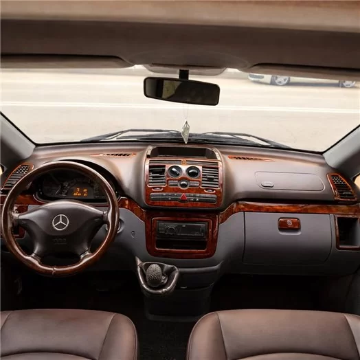 Mercedes Vito W639 01.2006 Mascherine sagomate per rivestimento cruscotti 22-Decori