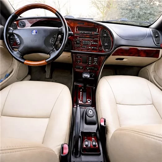 Saab 9-3 1999-2002 Automatic Gearbox, With Compact Casette player, Without OEM, 21 Parts Mascherine sagomate per rivestimento cr Saab 9-3 1999-2002 Automatic Gearbox, With Compact Casette player, Without OEM, 21 Parts Mascherine sagomate per rivestimento cr