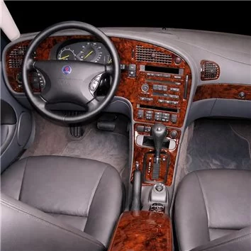 Saab 9-5 1999-2005 Full Set, Automatic Gear Mascherine sagomate per rivestimento cruscotti 