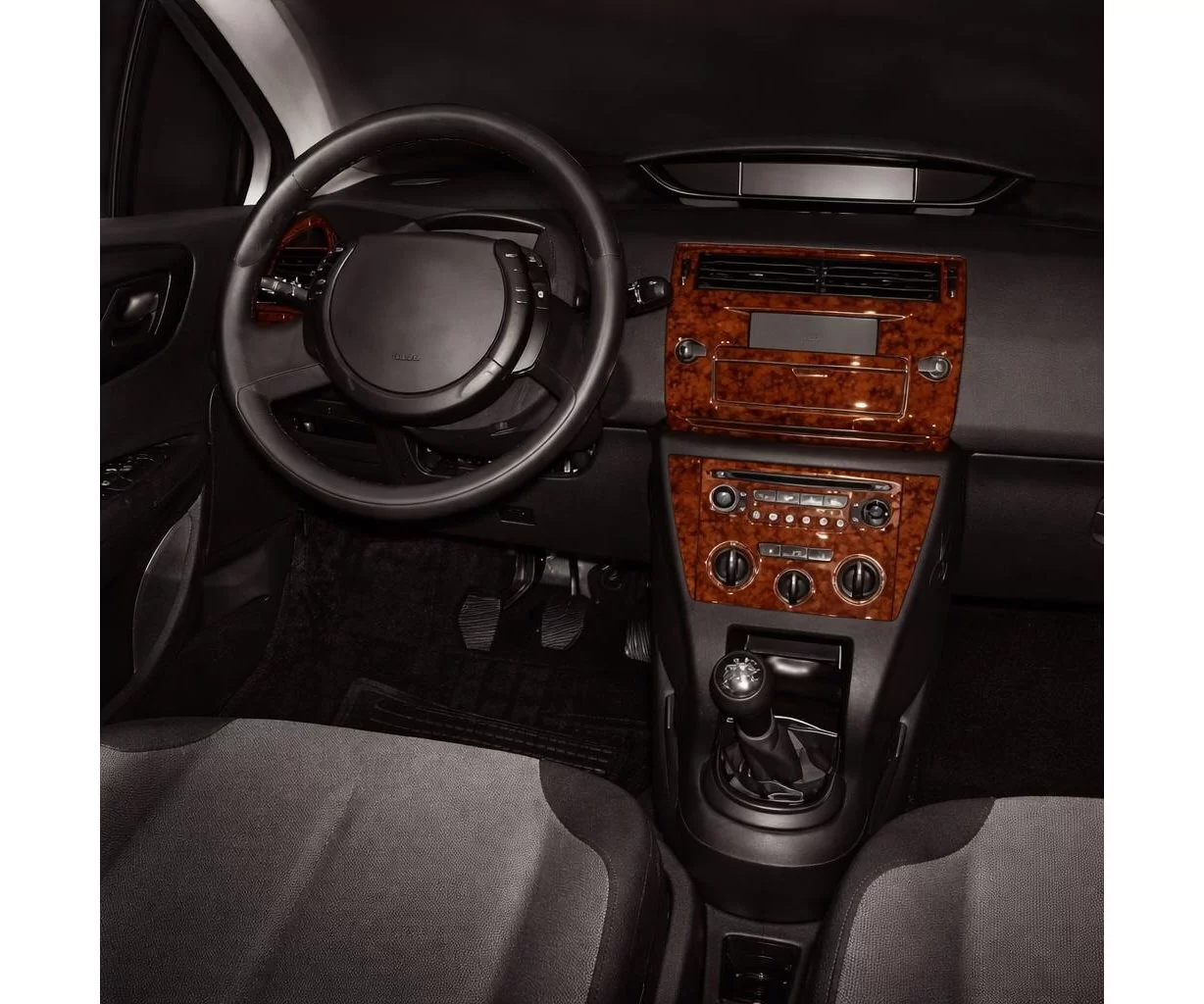 Citroen C4 06.04-09.10 Mascherine sagomate per rivestimento cruscotti 18-Decori