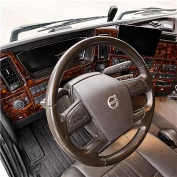 Volvo FH Version 5 ab 2020 XL XXL Mascherine sagomate per rivestimento cruscotti 19-Decori