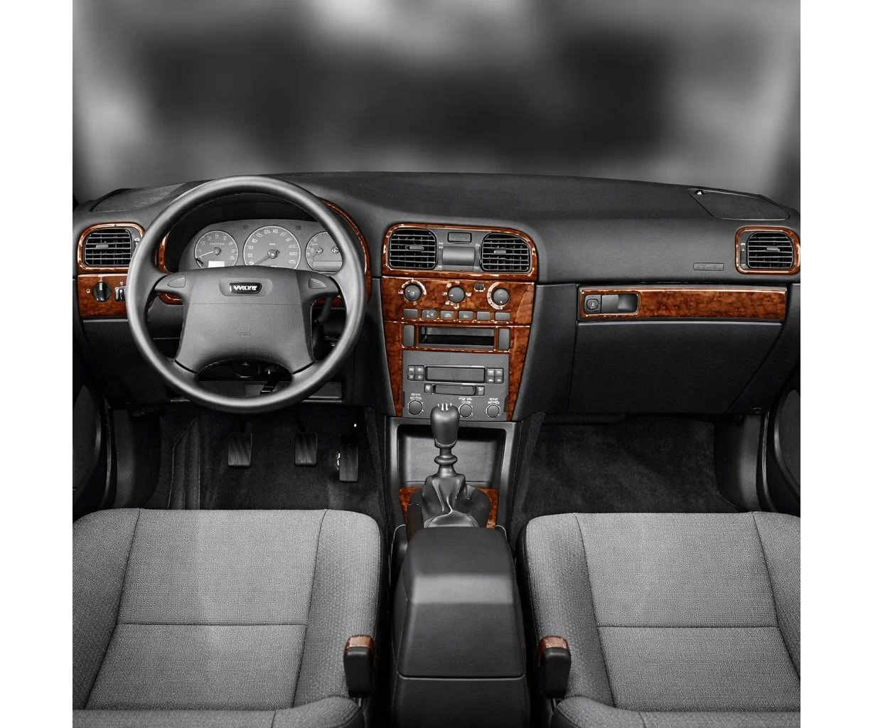 Volvo S 40-V 40 04.00-05.03 Mascherine sagomate per rivestimento cruscotti 10-Decori