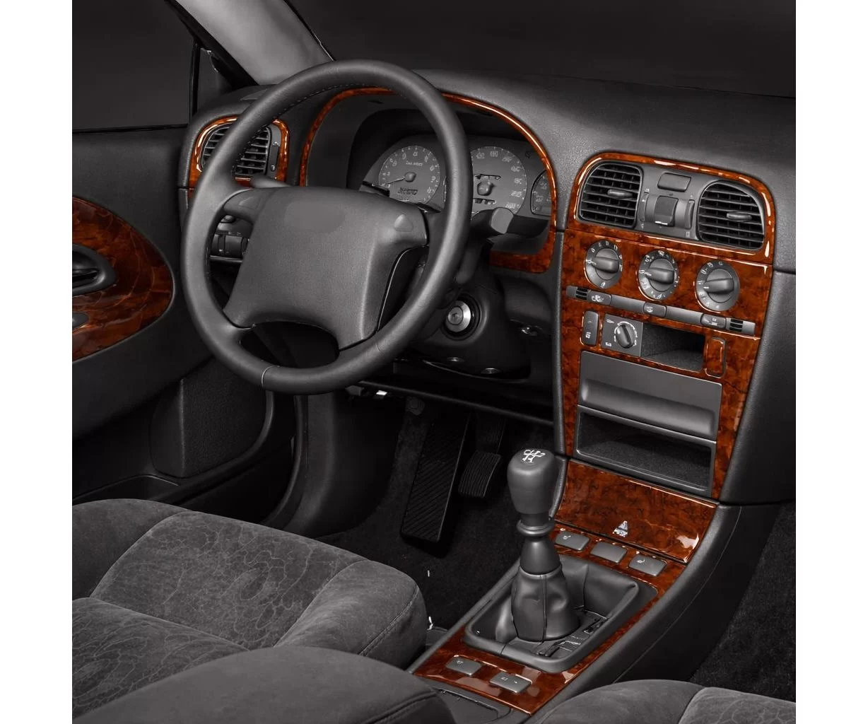 Volvo S40 2000-2000 Full Set, Automatic Gear Mascherine sagomate per rivestimento cruscotti 