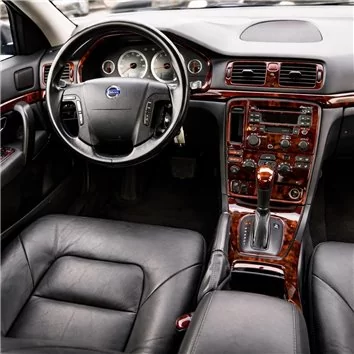 Volvo S80 1999-2003 With CD and Compact Casette audio, OEM Compliance Mascherine sagomate per rivestimento cruscotti 